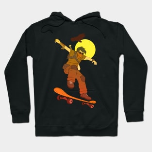 Post-Apocalypse skateboarder Hoodie